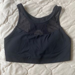 lululemon athletica Black Mesh-Back Sports Bra